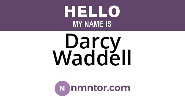 Darcy Waddell