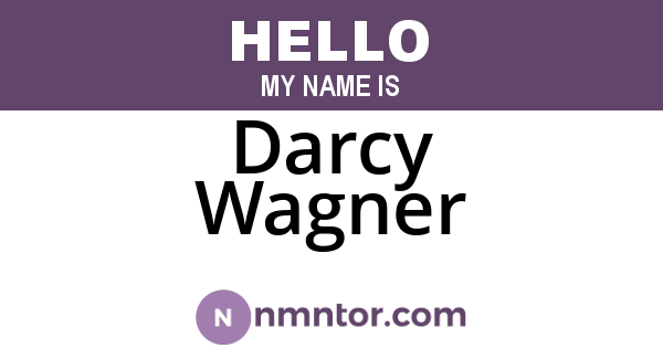 Darcy Wagner