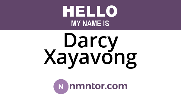 Darcy Xayavong