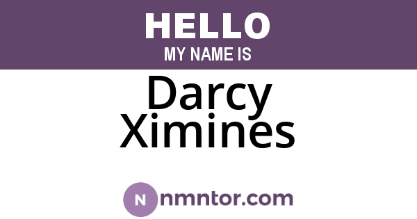 Darcy Ximines