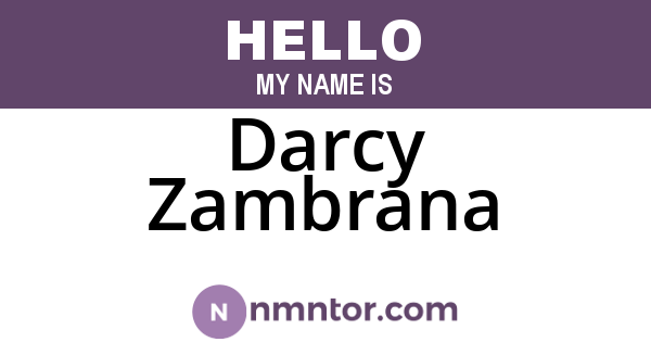 Darcy Zambrana