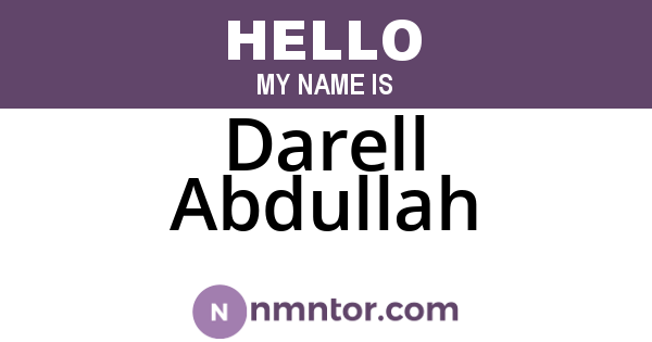 Darell Abdullah