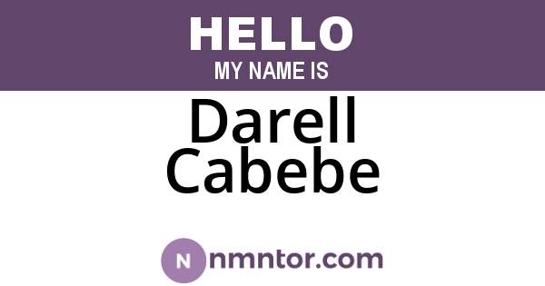 Darell Cabebe
