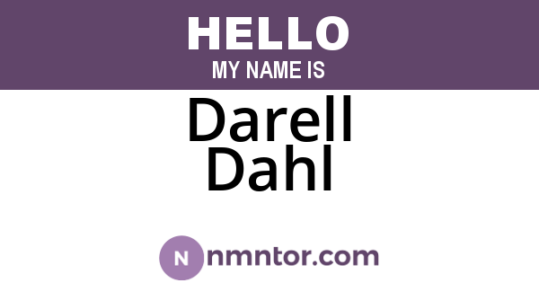 Darell Dahl