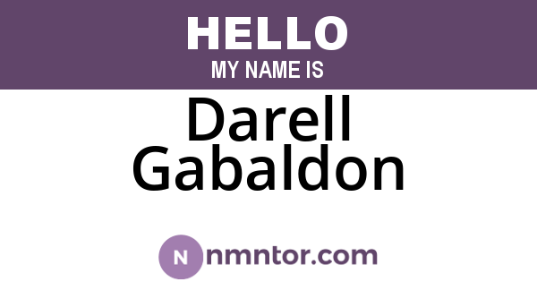 Darell Gabaldon