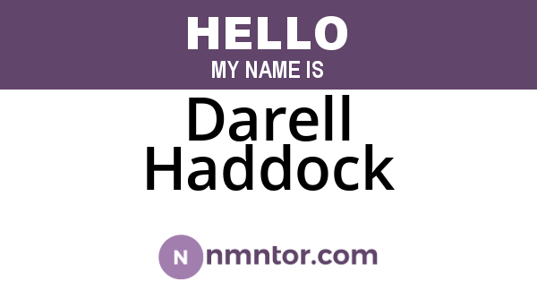 Darell Haddock
