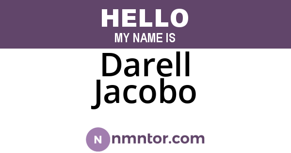 Darell Jacobo