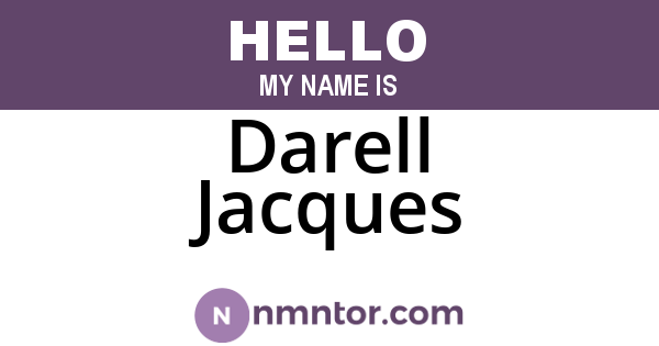 Darell Jacques