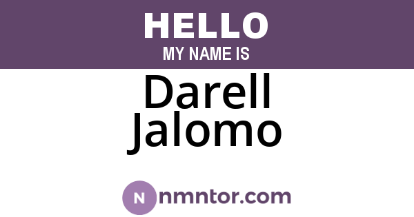 Darell Jalomo