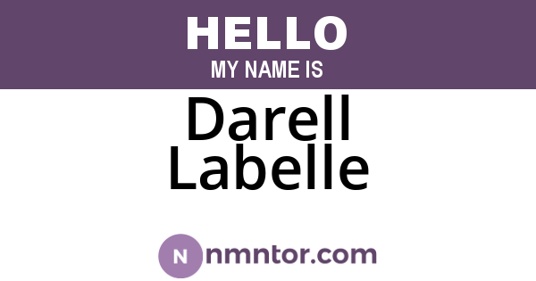 Darell Labelle