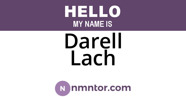 Darell Lach