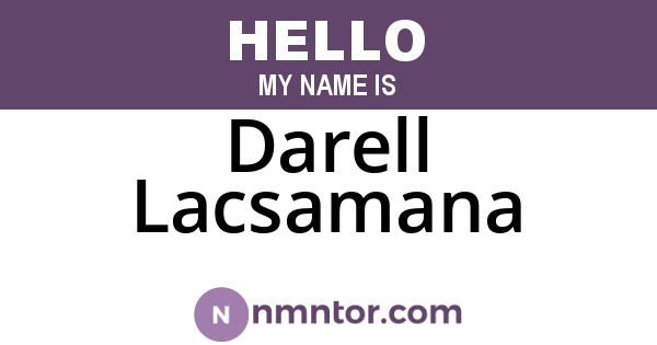 Darell Lacsamana