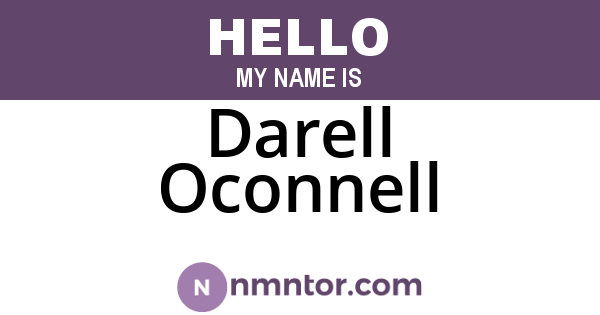 Darell Oconnell