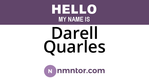 Darell Quarles