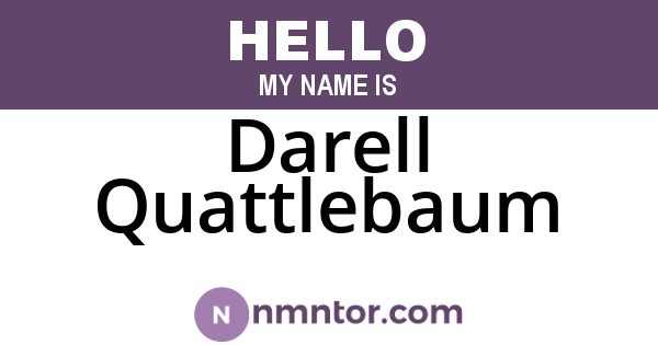 Darell Quattlebaum