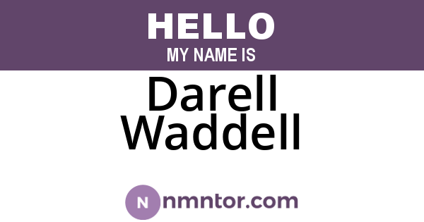 Darell Waddell