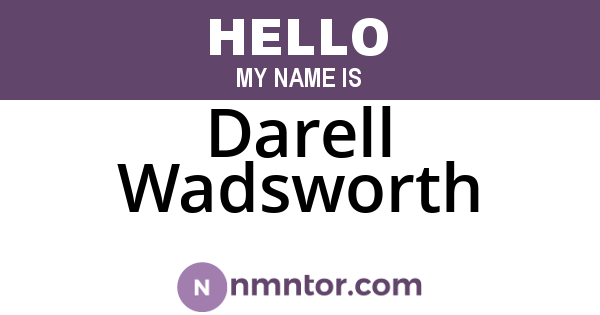 Darell Wadsworth