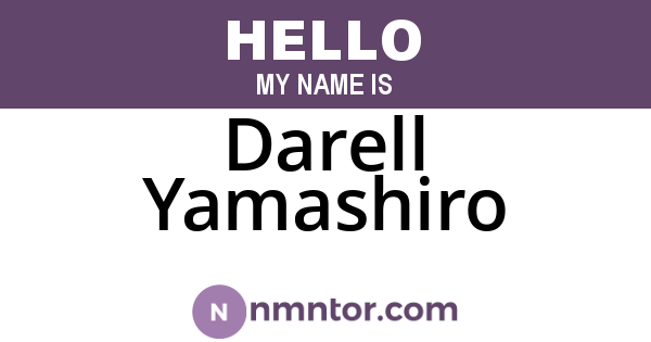 Darell Yamashiro