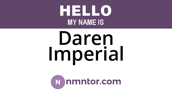 Daren Imperial