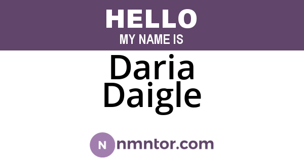 Daria Daigle