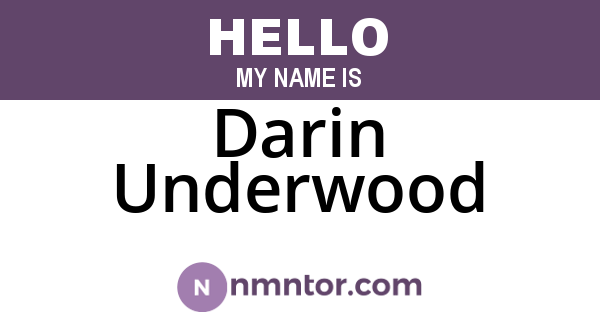 Darin Underwood