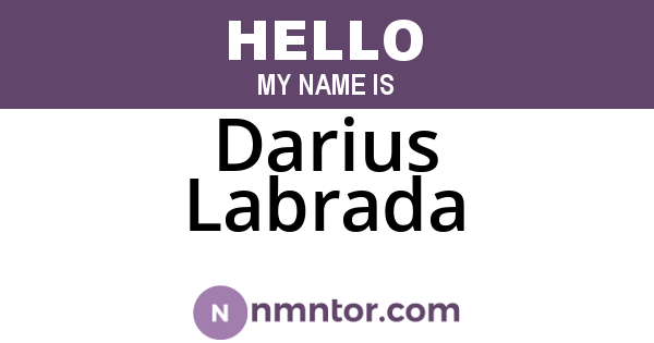 Darius Labrada