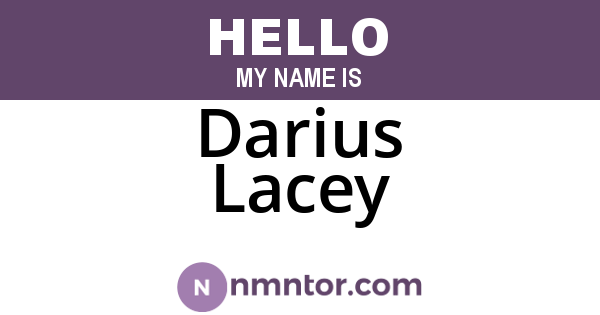 Darius Lacey