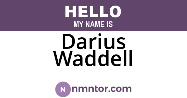 Darius Waddell