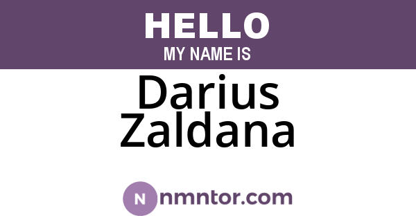 Darius Zaldana
