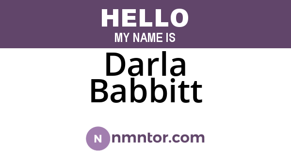 Darla Babbitt