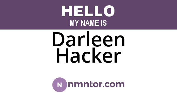 Darleen Hacker