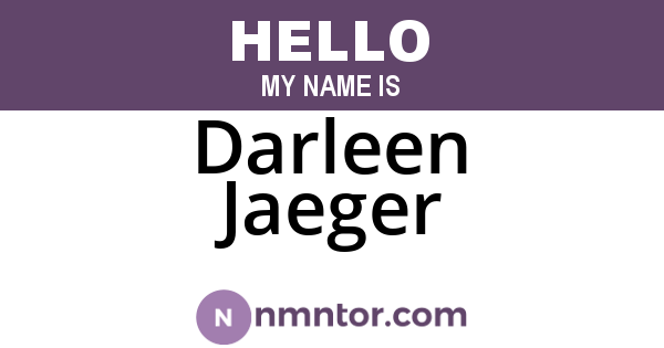 Darleen Jaeger