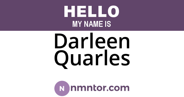 Darleen Quarles