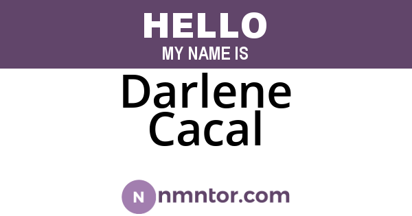 Darlene Cacal
