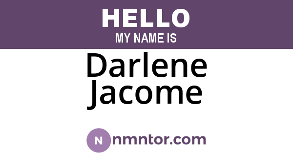 Darlene Jacome