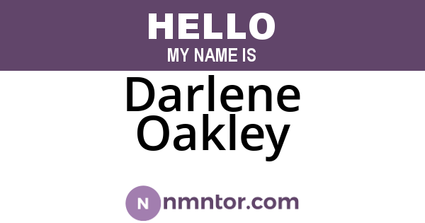 Darlene Oakley