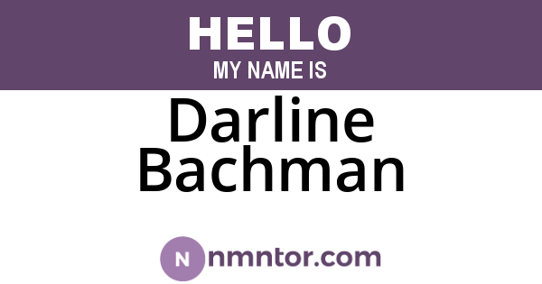 Darline Bachman