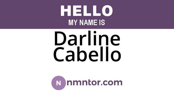 Darline Cabello