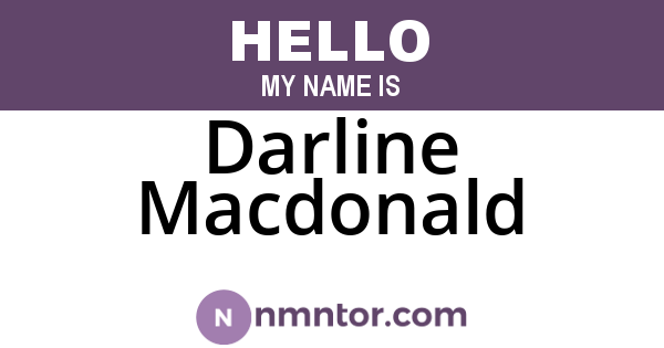 Darline Macdonald