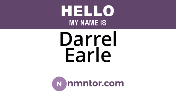 Darrel Earle