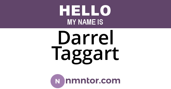 Darrel Taggart