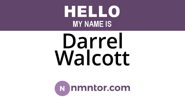 Darrel Walcott