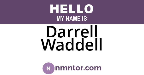 Darrell Waddell