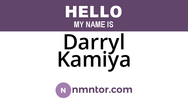 Darryl Kamiya