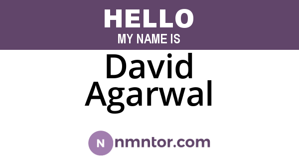 David Agarwal