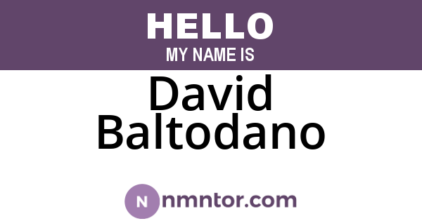 David Baltodano