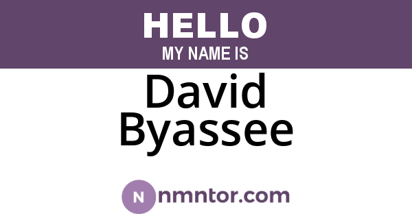 David Byassee