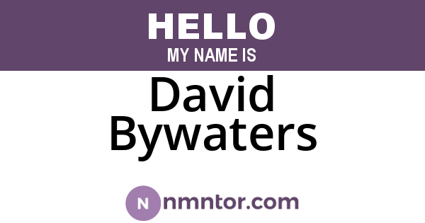 David Bywaters