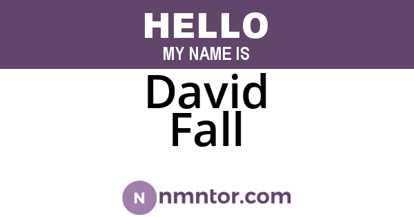 David Fall