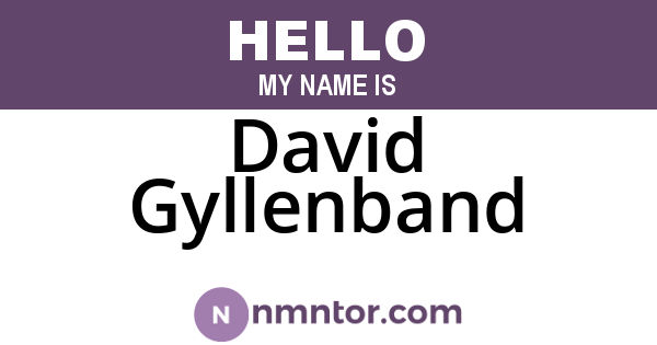 David Gyllenband